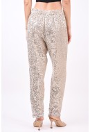Pantaloni Dama Selected Slflucille Mw Ankle Sequins Silver